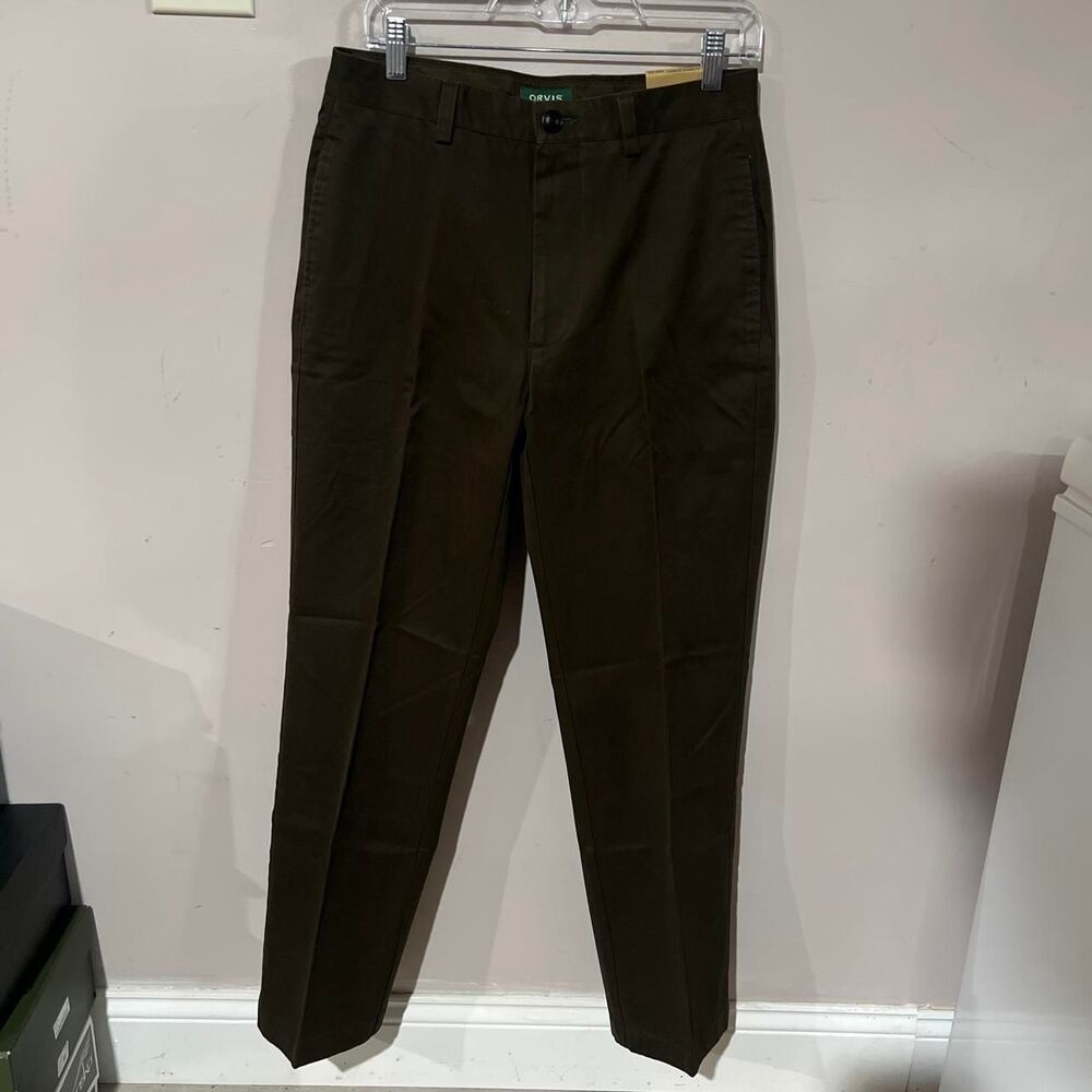 Orvis Men's Green and Khaki Trousers